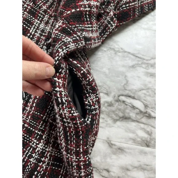 Dainty Jewells Festive Nights Tweed Wool Midi Dress Sz XS Holiday Elegant Event - Picture 4 of 10